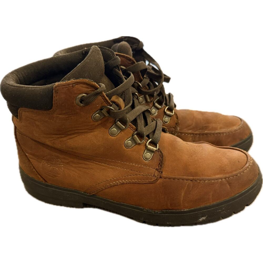 Timberland Brown Leather Lace-Up Boots